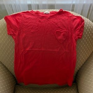 Crewcuts girls t-shirt, size 14, gorgeous red